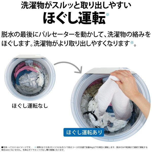 【美品】【送料込】SHARP 洗濯機 ES-TX6H-W 2024年製 シャープ 穴なし槽 ES-TX6H-W [ホワイト系] 価格比較 - 価格.com