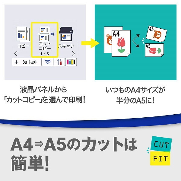 Brother DCP-J1800N CUTFIT [A4カラーインクジェット複合機(コピー