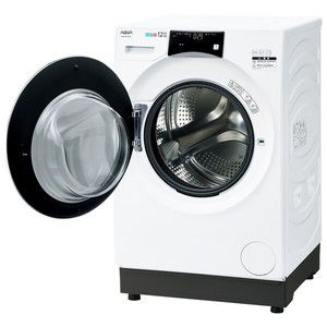 AQUA ドラム式洗濯機 AQW-DX12N(K) AQUA ドラム式洗濯機 12kg DX12N-K ヒートポンプ式 AQUA まっ直ぐ