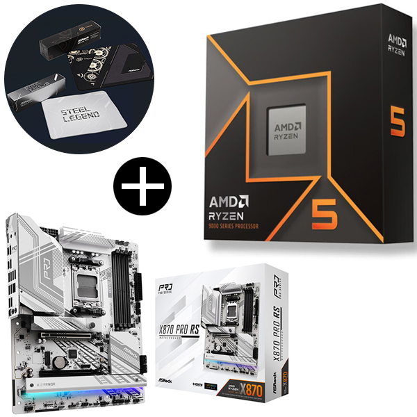 AMD Ryzen 5 9600X W/O Cooler WOF (6C/12T、3.9GHz、65W) CPU +