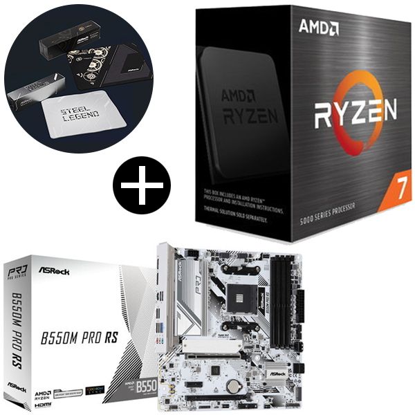 国内正規品】 AMD Ryzen 7 5700X W/O Cooler CPU + ASRock B550M Pro