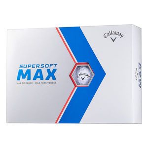 【日本正規品】 キャロウェイ SUPERSOFT(スーパーソフト) MAX ゴルフボール 2023年モデル ホワイト 1ダース(12個入り)
