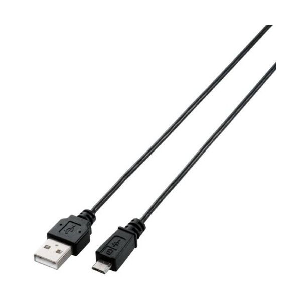 0.5m ブラック 極細Micro-USB(A-MicroB)ケーブル] ELECOM U2C-AMBX05BK