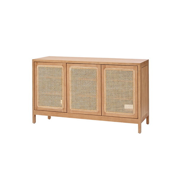 Rattan World G688XP KAGOME キャビネット CALM シリーズ ラタン×チーク無垢材 KAGOME 120cm幅