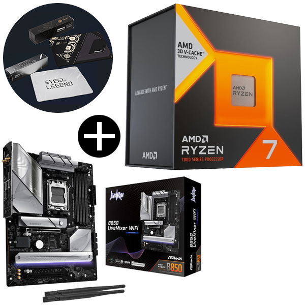 AMD Ryzen7 7800X3D W/O Cooler (8C/16T 4.2Ghz 120W) 100 