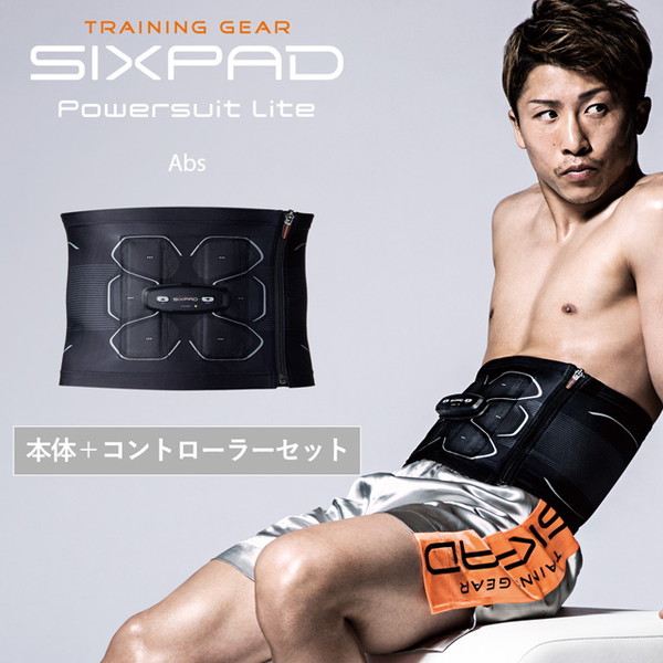 MTG SIXPAD Powersuit Lite Abs LLサイズ EMS運動器 + Powersuit Lite Controller for  Abs 専用コントローラーセット SE-AT00D-LL + SE-AX00A