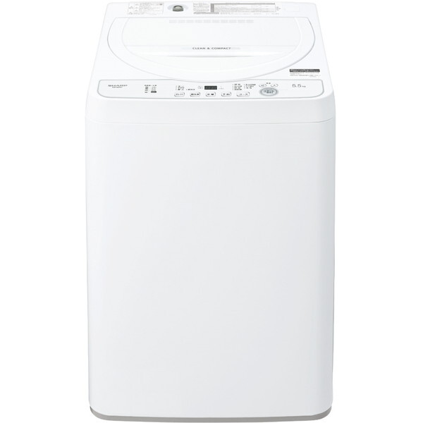 SHARP 全自動洗濯機 ホワイト - 生活家電