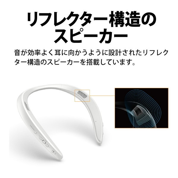 SHARP AN-SS3-W ホワイト AQUOSサウンドパートナー [ウェアラブル