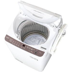 SHARP ES-GE7H-T ブラウン系 穴なし槽 [全自動洗濯機 (7.0kg)] | 激安