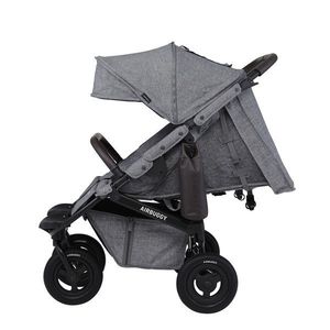 【美品】エアーバギー ココダブルEX フロムバース グレー 2人乗りベビーカー COCO DOUBLE EX FROM BIRTH - AIRBUGGY | ベビーカーのエアバギー