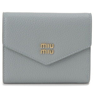 希少 MIU MIU ミュウミュウ archive wallet 三つ折り財布 MIU MIU - ミュウミュウ MIU MIU 財布 三つ折り レザー ミニ