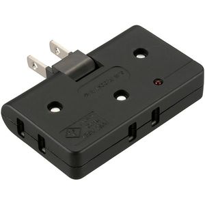 オーム電機 HS-AKS3PBT-K [雷に強いコーナータップ 3個口 黒]