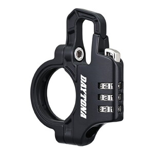 D42183 デイトナ(Daytona) バイク用 ヘルメットロック 取付幅13mm スレンダーヘルメットロック ダイヤルタイプ 42183