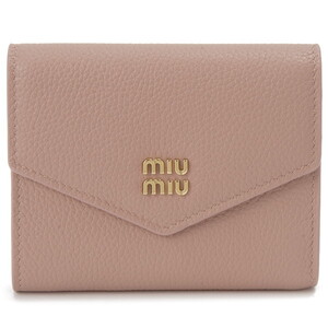 MIU MIU ミュウミュウ 三つ折り財布 ピンク 5MH033 2FPP F0236