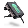デイトナ D31578 USB電源 電圧計/電波時計/気温計付き USB-A+C