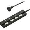 オーム電機 HS-TPK41PBT-K [雷に強い節電タップ 4個口 1m 黒]