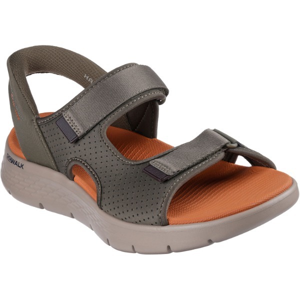 SKECHERS �X�P�b�`���[�Y �E�H�[�L���O�V���[�Y 229210 GO WALK FLEX SANDAL OLV 26.0cm