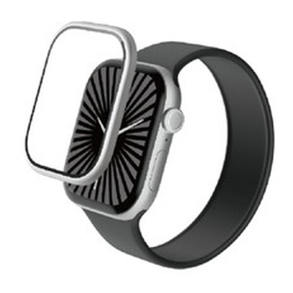 ELECOM AW-24BFLGFALSV Vo[ [AbvEHb` KX tB yApple Watch Series 10 42mmΉz Sʕی  t[t]