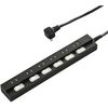 オーム電機 HS-TPK61PBT-K [雷に強い節電タップ 6個口 1m 黒]