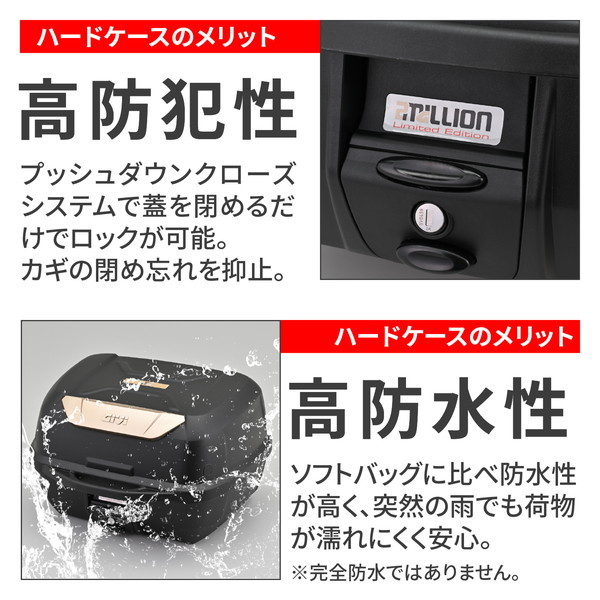 デイトナ D41132 GIVI リアボックス 限定モデル 43L 未塗装ブラック