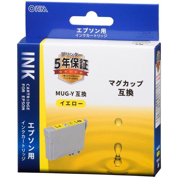 オーム電機 INK-EMUG-Y [エプソン互換 マグカップ イエロー] | 激安の