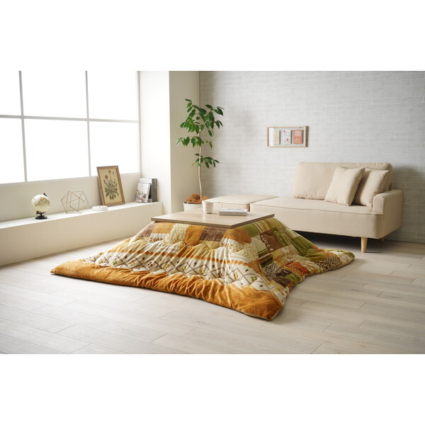 イケヒコ・コーポレーション 1172460300211 こたつ布団 単品 ギャベ柄 撥水 マルチ 長方形 約190×240cm