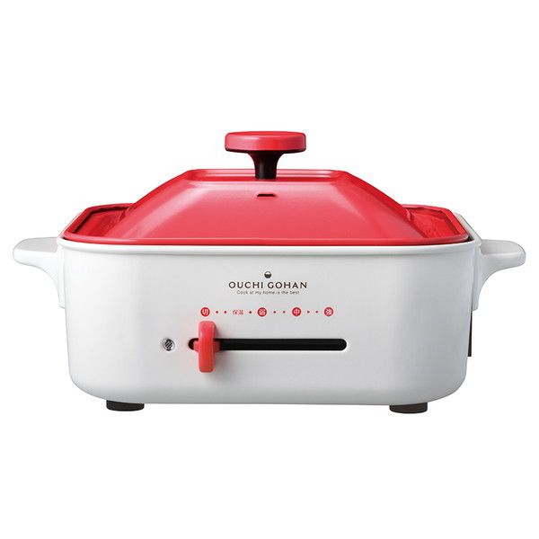 アピックス AHP-152IV アイボリー Square Pot & Grill [四角い鍋＆グリル] | 激安の新品・型落ち・アウトレット 家電  通販 XPRICE - エクスプライス (旧 PREMOA - プレモア)