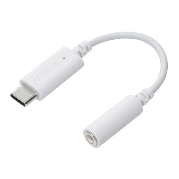 ELECOM MPA-C35DWH2 ^CvCCzWbN 3 4 ϊ (USB-C to 3.5mmXeI~jWbN) DAC ʘbΉ zCg