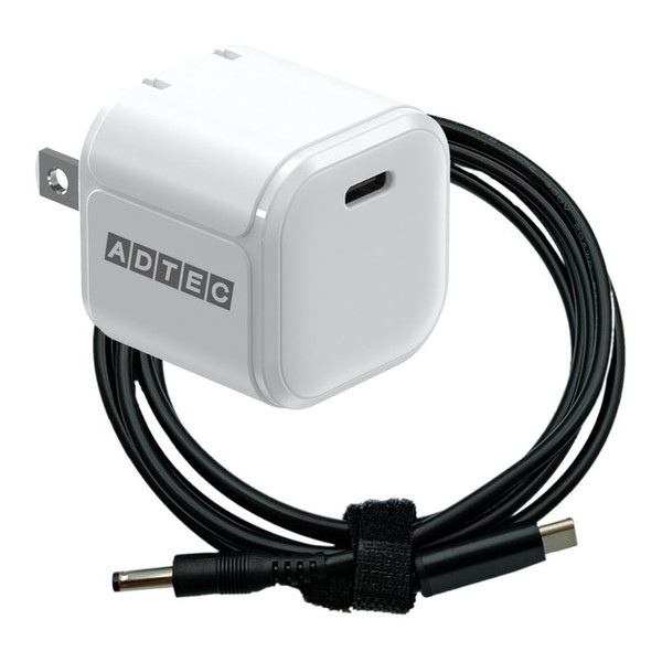 ADTEC APD-V045C-wK50-WH ホワイト [GaN AC充電器 &dynabook K50/K60用充電ケーブルセット (Power Delivery対応 45W USB Type-C 1ポート)]