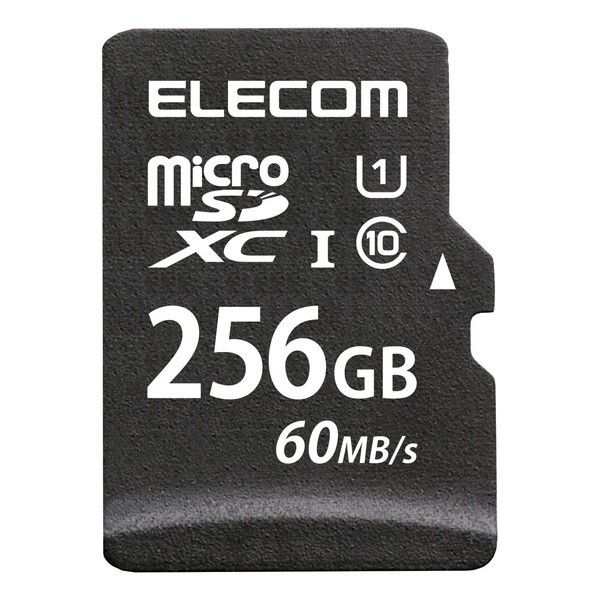 ELECOM MF-MS256GU11LRA MicroSDXCJ[h UHS-I U1 60MB s 256GB