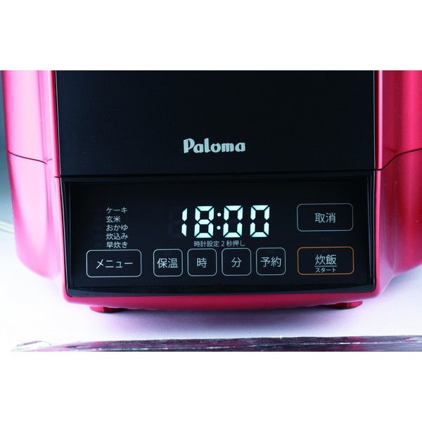 パロマ PR-M18TR13A プレミアムレッド×ブラック 炊きわざ [ガス炊飯器