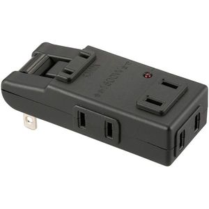 オーム電機 HS-AKS4PBT-K [雷に強いマイクロタップ 4個口 黒]