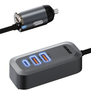 ADTEC ACPD-V100A2C2 ブラック [Power Delivery対応 シガーソケットタイプ充電器/100W/USB Type-A 2ポート / C 2ポート]