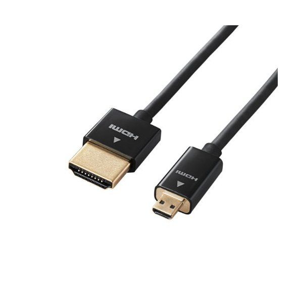 ELECOM DH-HD14SSU20BK ブラック [スーパースリムイーサネット対応HDMI