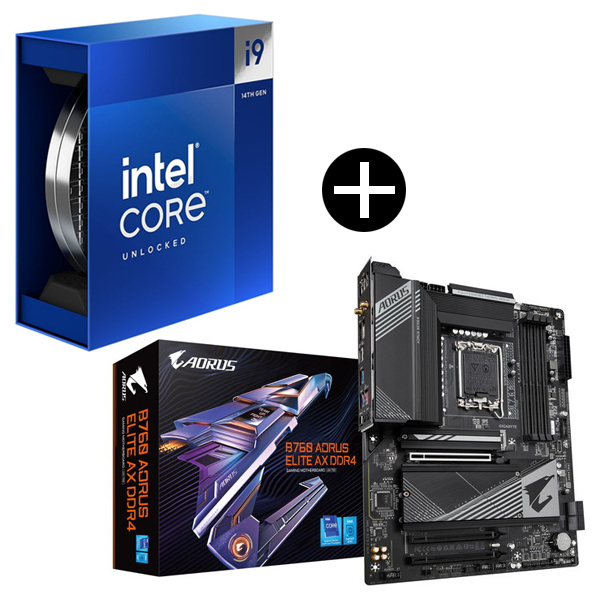 Intel Corei9-14900K CPU + GIGABYTE B760 A ELITE AX DDR4