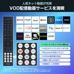 ハイセンス　55E6N 新品未使用 Hisense 55E6N [55V型 地上・BS・110度CSデジタル 4K内蔵 液晶テレビ