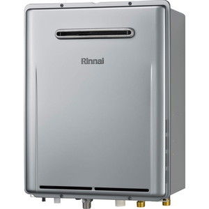 Rinnai RUF-E200FSAW-13A シャイニーシルバー エコジョーズ [ガスふろ給湯器 (都市ガス用・屋外壁掛型・オート・20号)]