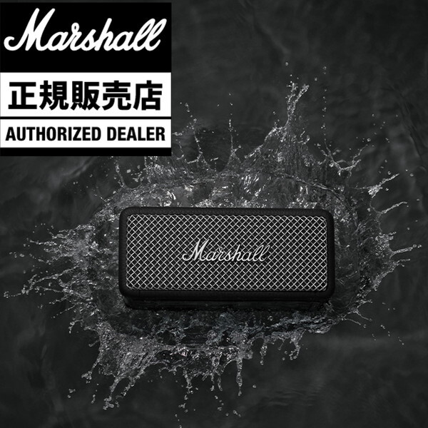 Marshall Emberton ブラック 難けれ ワイヤレスポータブル防水スピーカー