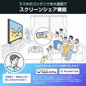 Hisense 50E6N [50V型 地上・BS・110度CSデジタル 4K内蔵 液晶テレビ