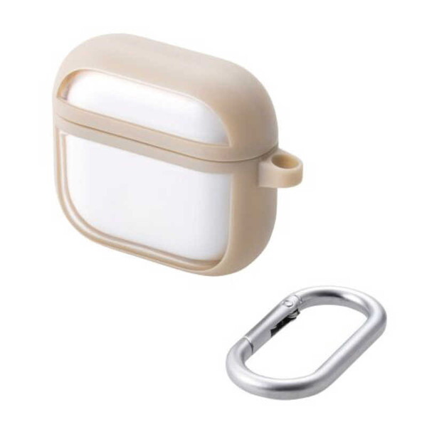  ELECOM AVA-AP06TSLFCBE JtFI [AirPods 4 P[X ϏՌ Jo[]