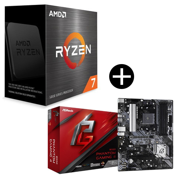 国内正規品】 AMD Ryzen 7 5700X W/O Cooler CPU + ASRock B550 