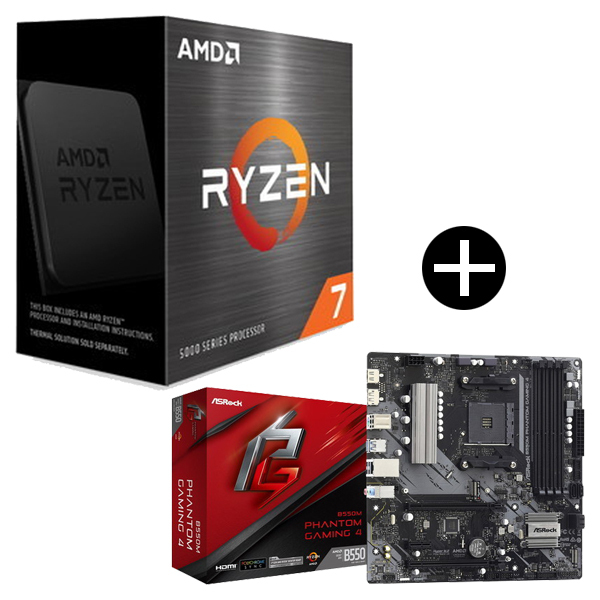 国内正規品】 AMD Ryzen 7 5700X W/O Cooler CPU + ASRock B550M ...