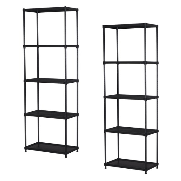 エイ・アイ・エス エキスパンドラック5段×2個セット EPR-6018BK×2pcs ブラック