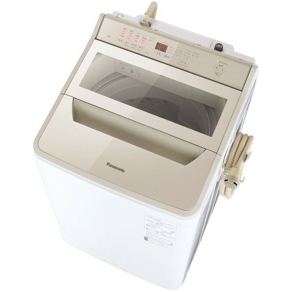 PANASONIC NA-FA80H9-N シャンパン [簡易乾燥機能付洗濯機 (8.0kg 