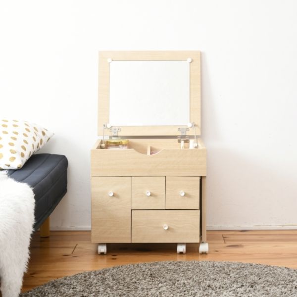 LILY(リリィ) 伸縮ドレッサー ナチュラル MJ-002NA | 激安の新品・型