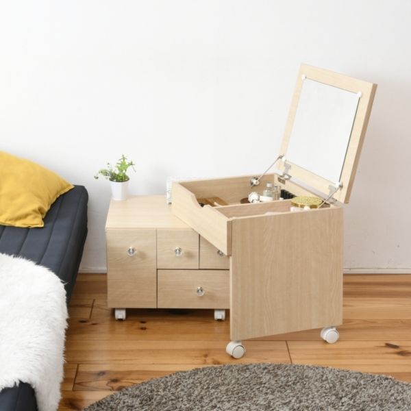 LILY(リリィ) 伸縮ドレッサー ナチュラル MJ-002NA | 激安の新品・型
