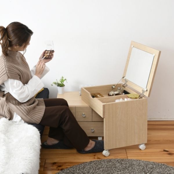 LILY(リリィ) 伸縮ドレッサー ナチュラル MJ-002NA | 激安の新品・型