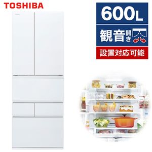 東芝 GR-U600FZS(TW) フロストホワイト VEGETA [冷蔵庫 (600L