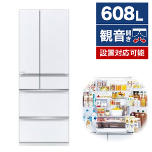 MITSUBISHI MR-WZ61J-W グレインクリア [冷蔵庫 (608L・フレンチドア