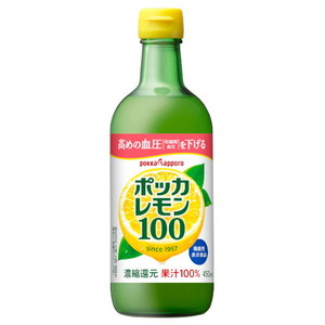 ポッカサッポロフード＆ビバレッジ ポッカサッポロ ポッカレモン100 瓶 450ml ×12